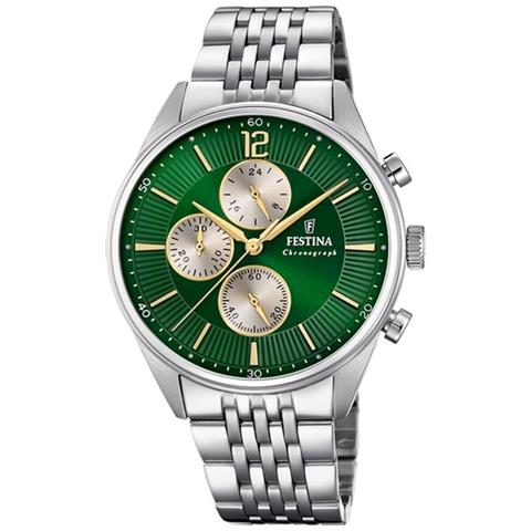 Orologio Uomo F20285/9 Verde Argentato - Foto 1