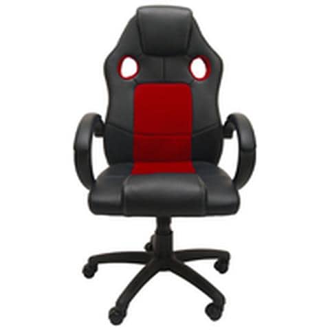 Sedia Ufficio Con Poggiatesta Fotel Enzo Czer-czar Nero Rosso - Foto 4