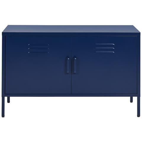 Armadietto Da Ufficio Uria Metallo Blu Marino - Foto 2