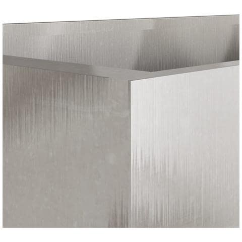 Fioriera Argento 62x47x46 cm in Acciaio Inox - Foto 2