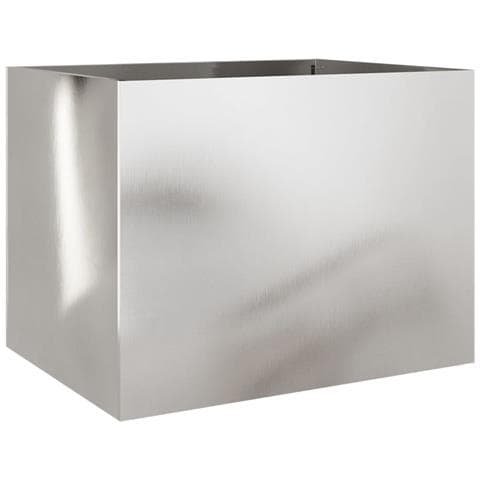 Fioriera Argento 62x47x46 cm in Acciaio Inox - Foto 1