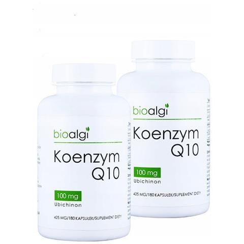 2x Coenzima Q10 100 Mg In Capsule Con Vitamina C, B1 E Selenio - Pacchetto Di Dosaggio Di 6 Mesi A Base Di Bioalghe - Foto 1