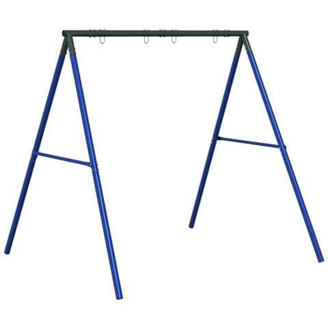 Telaio Per Altalena Da Esterno Con 4 Ganci In Acciaio Blu - Foto 2
