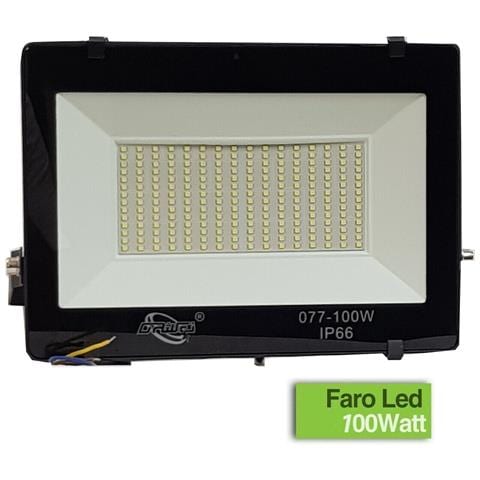Faro Per Esterno A Led 100w Alta Luminosita' Con 224 Led Luce Bianca Smd Ip66 - Foto 1