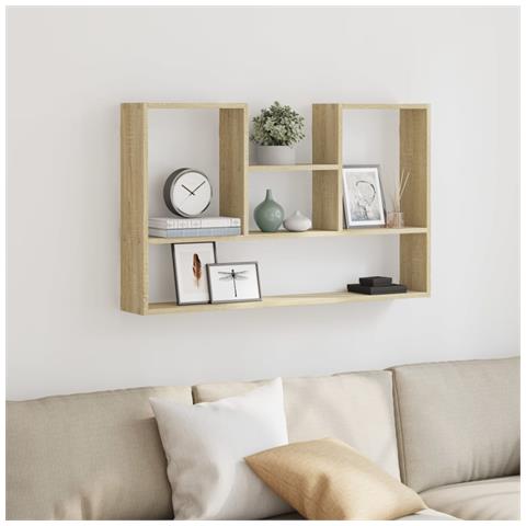 Scaffale A Parete Rovere Sonoma 99x15x60 Cm In Truciolato - Foto 3