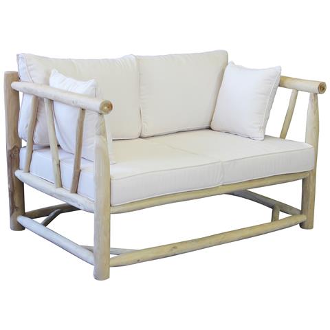 Ventura - Divano Da 2 Posti Da Esterno In Teak - Foto 1