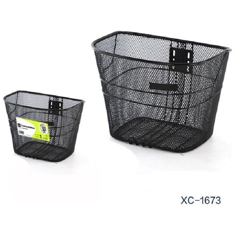 Trade Shop - Cestino Portaoggetti Pacchi Anteriore In Alluminio Manubrio Bicicletta Xc-1673 - Foto 1