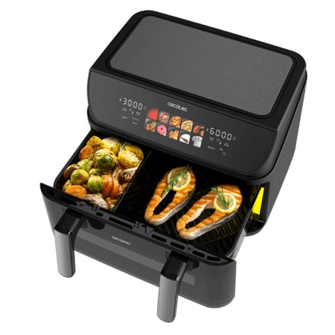 Friggitrice ad Aria Duoheat 10000 Capacita 10L Potenza 2800 W Colore Nero - Foto 2