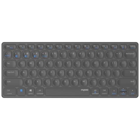 E9600M tastiera Ufficio RF senza fili + Bluetooth QWERTY Tedesco Grigio - Foto 2