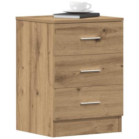 Comodino Rovere Artigianale 38x35x55 Cm In Legno Multistrato - Foto 1