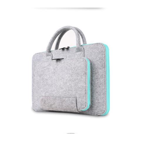Elegante Custodia Grigia In Feltro Per Laptop Per Notebook Da 13-14 Pollici - Foto 1