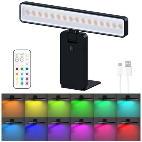Lampada Da Parete Magnetica A Led Ricaricabile E Dimmerabile Intelligente Black - Foto 1