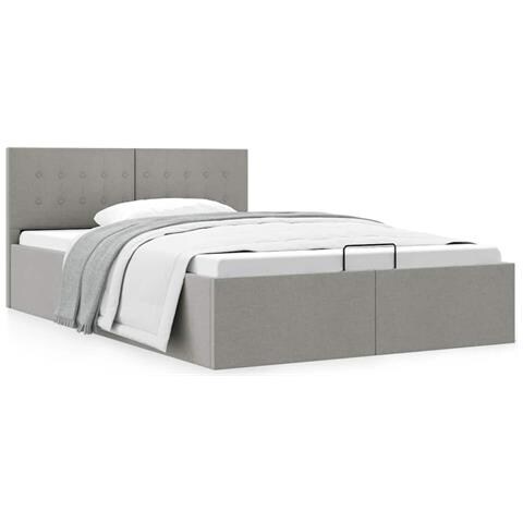 Lusso Casadino -  Giroletto Idraulico Contenitore Grigio Chiaro Tessuto 140x200cm - Foto 8