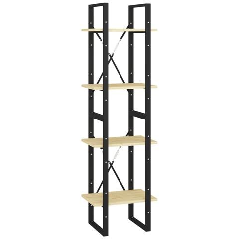 Libreria A 4 Ripiani 40x30x140 Cm In Legno Massello Di Pino - Foto 1