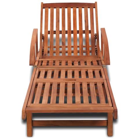 Lusso Casadino -  Lettino Prendisole In Legno Massello Di Acacia - Foto 1