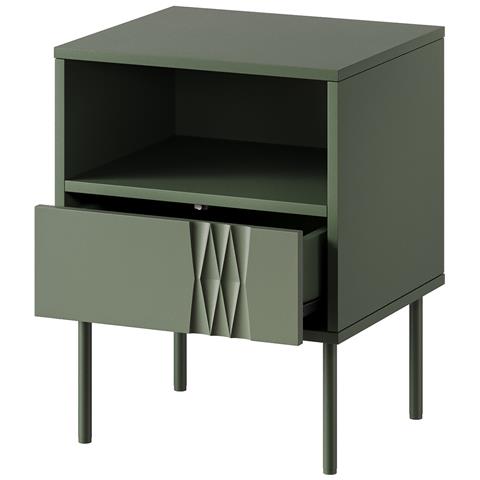 Comodino 2 pz. TRESSE 44x40x53 verde opaco - Foto 2