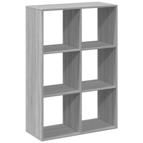 Libreria Divisorio Grigio Sonoma 69,5x29x103,5cm in Truciolato - Foto 1