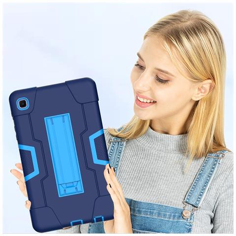 Custodia Per Samsung Galaxy Tab A 8.0” Blindata Con Supporto Blu - Foto 4
