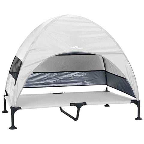 Letto per Cani Elevato Grigio Argento 127 x 81 x 108 cm - Foto 1