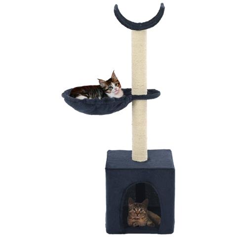 Lusso Casadino - Albero Per Gatti Con Tiragraffi In Sisal 105 Cm Blu - Foto 1