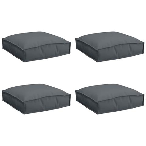 Cuscino per seduta pallet 4 pcs Antracite 40 x 40 x 8 cm - Foto 1