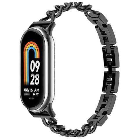 Cinturino A Bracciale In Metallo Compatibile Con Xiaomi Mi Band 8/9/10 - Elegante Cinturino In Acciaio Inossidabile Black - Foto 1