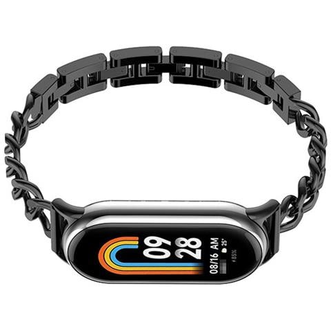 Cinturino A Bracciale In Metallo Compatibile Con Xiaomi Mi Band 8/9/10 - Elegante Cinturino In Acciaio Inossidabile Black - Foto 3