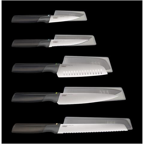 Set Di Coltelli Duo 5 Pezzi Acciaio Inox Giapponese Con Manici Bilanciati E Fodere Protettive Colore Opale - Foto 1