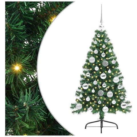 Albero di Natale artificiale con luci integrate Verde 120 cm - Foto 1
