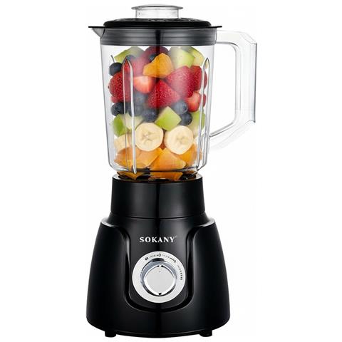 Frullatore 2 In 1 500 W 1,6 L Ultra Resistente Con Macinino, Nero - Foto 5