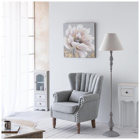 Comodino In Legno Bianco 33 X 26,5 X 72,5 - Foto 2