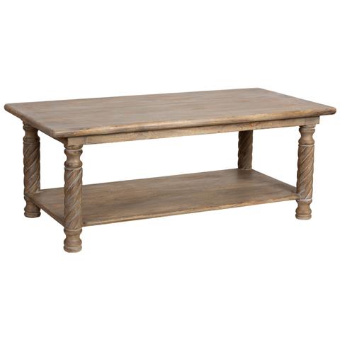 Tavolino In Legno Naturale 120x60x45 - Foto 1