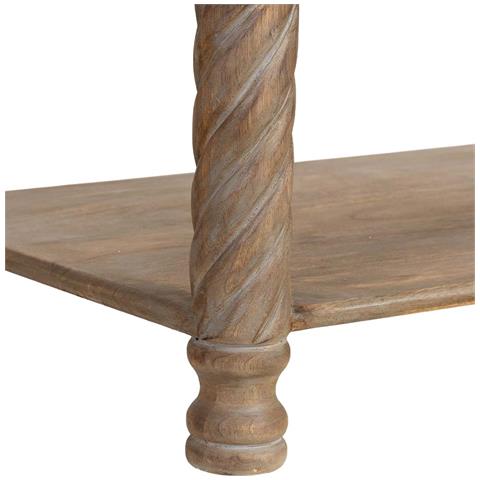 Tavolino In Legno Naturale 120x60x45 - Foto 8