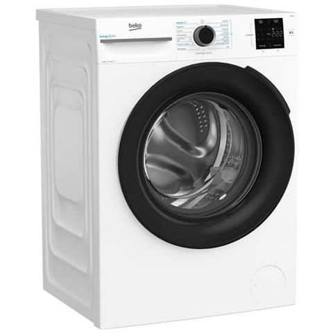 b100 MWBM8147EB: Lavatrice 8kg, classe A-10%, 1400giri, linea estetica NX, motore inverter, Display Touch, colore Bianco, oblò Nero, tecnologia EnergySpin™, Funzione a Vapore - Foto 1