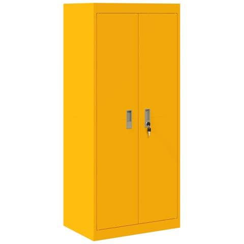 Armadio Giallo senape 60 x 40 x 140 cm Acciaio - Foto 1