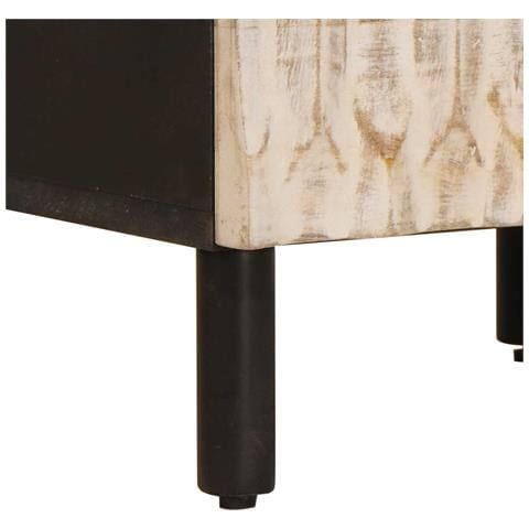 Armadio da Notte 2 pcs Bianco 40 x 33 x 46 cm - Foto 9