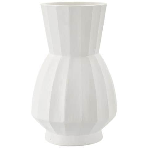 Vaso Decorativo Vkh827-bianco-poliresina-24x24x41 Cm - Foto 1