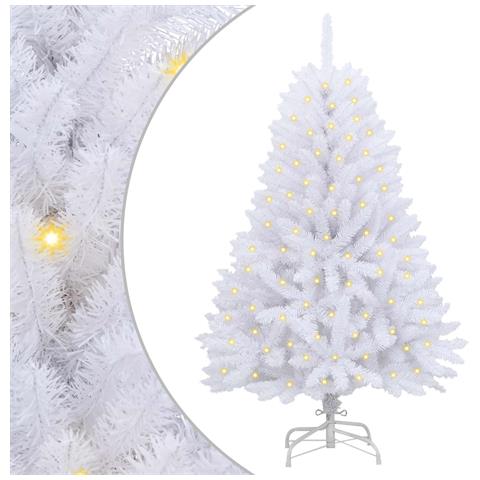 Albero di Natale artificiale Bianco 150 cm PVC e Metallo - Foto 1