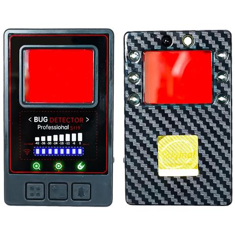 Rilevatore Microspie 5 In 1 Portatile Rileva Telecamere Wifi Microfoni Wireless Gps Tracker Con 8 Livelli Sensibilità, Ai Avanzata & 25h Autonomia (s119 Slim) - Foto 1