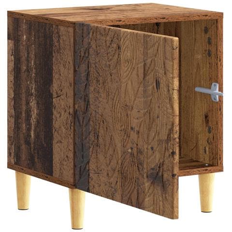 Comodino Legno antico 43 x 34,5 x 50 cm Legno ingegnerizzato - Foto 2