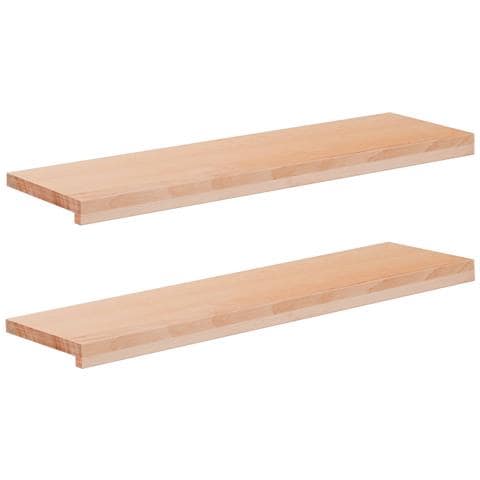 Tappeti per scale 2 pz 100 x 30 x 2 cm Naturale - Foto 1