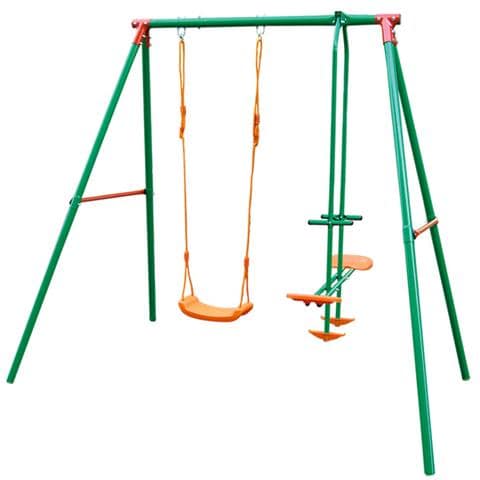 Gioco per Bambini da Giardino Altalena e Bilancina 2 Posti per Esterno - Foto 1