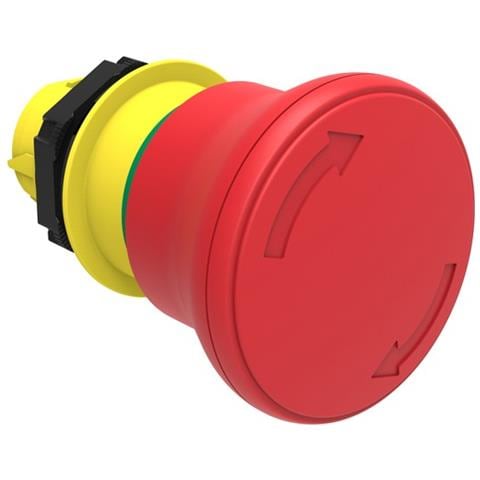 Lpcb6644 Pulsante Fungo Rosso Sgancio Rotaz. 40mm - Foto 1