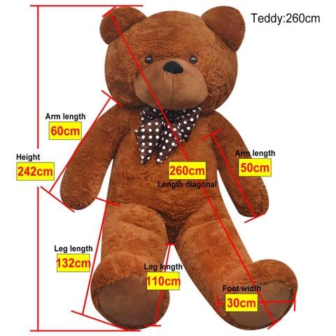 Orsacchiotto di Peluche Marrone 242 cm - Foto 2