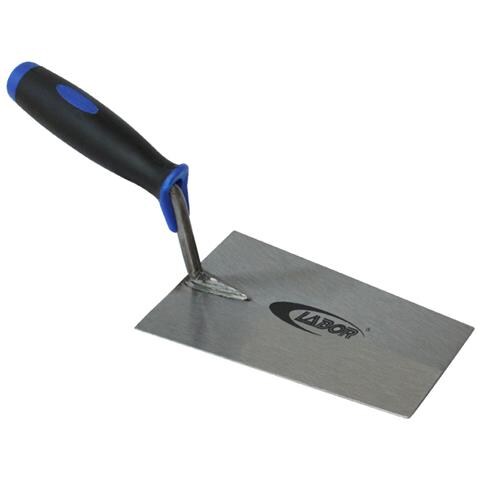 Cazzuola Punta Quadra Con Lama In Acciaio Forgiato E Impugnatura In Bimateriale Antiscivolo Con Salva Dito. - Foto 1