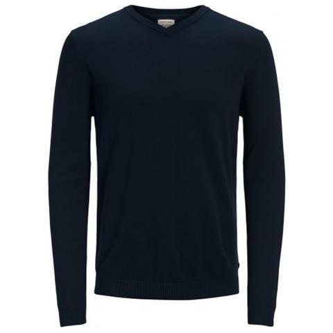 Jjebasic Knit V-neck Noos Maglia Uomo Taglia L - Foto 1