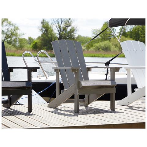 Sedia Da Giardino Grigio Chiaro Adirondack - Foto 21