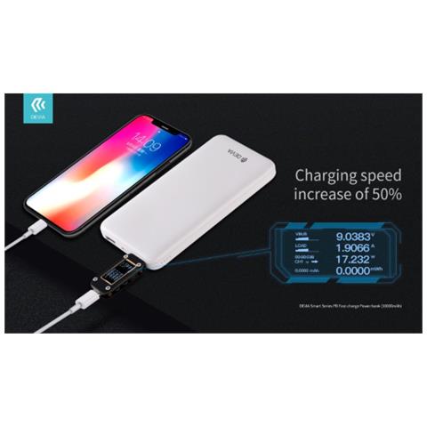Power Bank Rapido Pd Smart 18w 10.000 Mah Bianco - Foto 2