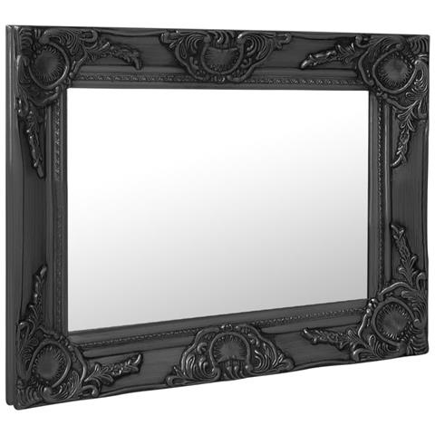 Specchio Da Parete Stile Barocco 50x40 Cm Nero - Foto 2