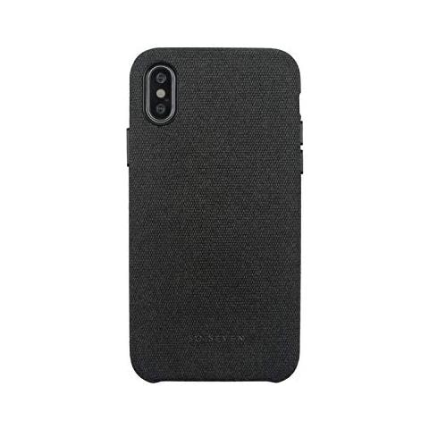 Premium Gentiluomo Di Copertura In Tessuto Per Iphone X / Xs, Colore Nero - Foto 1